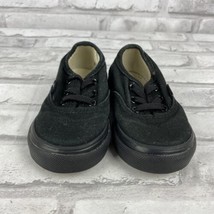 Vans Kids Toddler Shoes Size 5 Black Canvas Skate Lace Up Off The Wall - $15.20
