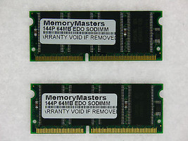 128MB (2X64MB) Edo Memory Ram NON-PARITY 60NS Sodimm - £23.31 GBP