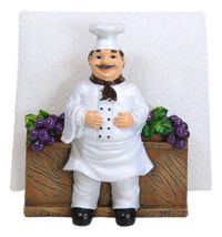 Chef Alton Grape Wine Vineyard Dinner Napkin Holder Figurine Tabletop De... - €24,88 EUR