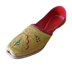 Men Shoes Indian Handmade Mojari Designer Leather Espadrilles Jutties US 9.5  - £43.49 GBP