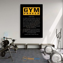 Gym Prayer Wall Art Room Decor Gym Prayer Sign Workour Room Fitness Decor - PC45 - $24.65+