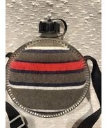 Vintage Wool Blanket Covered Metal Canteen Western Vintage Canteen - $30.84 CAD