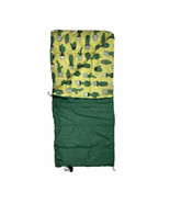 OZARK TRAIL 55&quot; KIDS YOUTH SLEEPING BAG CACTUS PRINT GREEN 2LB CAMPING -... - $24.61 CAD