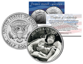 Jacqueline Kennedy Onassis JFK Kennedy Half Dollar Coin - BW Signature - $8.56