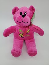 9&quot; The Petting Zoo Get Well Soon Pink Bear Beanbag Plush Stuffed Toy New  B57 - £7.83 GBP