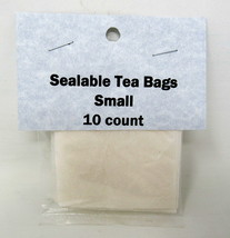 10 Small Sealable Tea Bags Paper 2&quot; x 3&quot; Iron to close Herb Spices US Seller  X - $9.89