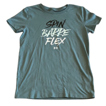 Under Armour Womens Classic T-Shirt Blue Black Spin Barre Flex Crew Neck... - $11.87
