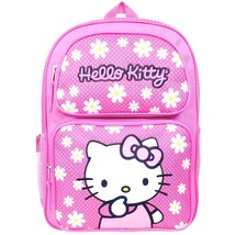 Hello Kitty Polka Dot Floral Large Backpack #C6CF92 - £23.97 GBP