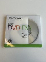 New Memorex Mini DVD-RW, 1 Disc, 1.4GB, 30 Min - $5.00