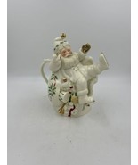 Holiday Santa Collection by Lenox Santa Ice Skating Tea Pot - $37.16