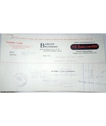 Vintage Barlow Brothers Grand Rapids MI Receipt 1918 - €3,46 EUR