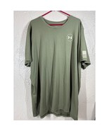Under Armour Shirt Mens Adult Green Logo Patriotic Freedom Casual Size 3... - $511.24 MXN