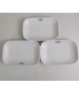 Vintage Set Of 3 Continental By Corning 4&quot; x 6.25&quot; Side Dish Plates - $11.87