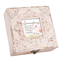 Grandma&#39;s Blessing Musical Keepsake Box With Photo Frame - $34.95