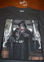 Funny Star Wars Selfie Darth Vader Stormtroopers T-Shirt Mens Medium New w/ Tag - £15.82 GBP