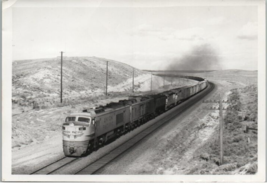 Union Pacific Engine 18 Westbound  West Of Medicine Bow Wyoming 5 x 7 Photo 1967 - £3.57 GBP