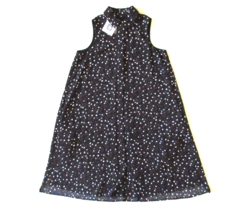 NWT Anne Klein Geo Confetti Floral Foliage Sleeveless Button Down Shirt Dress 6 - £23.18 GBP