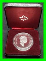 HTF Canadian 1990 Dollar Proof Kelsey Silver Coin In Royal Canadian Mint Box - £32.07 GBP