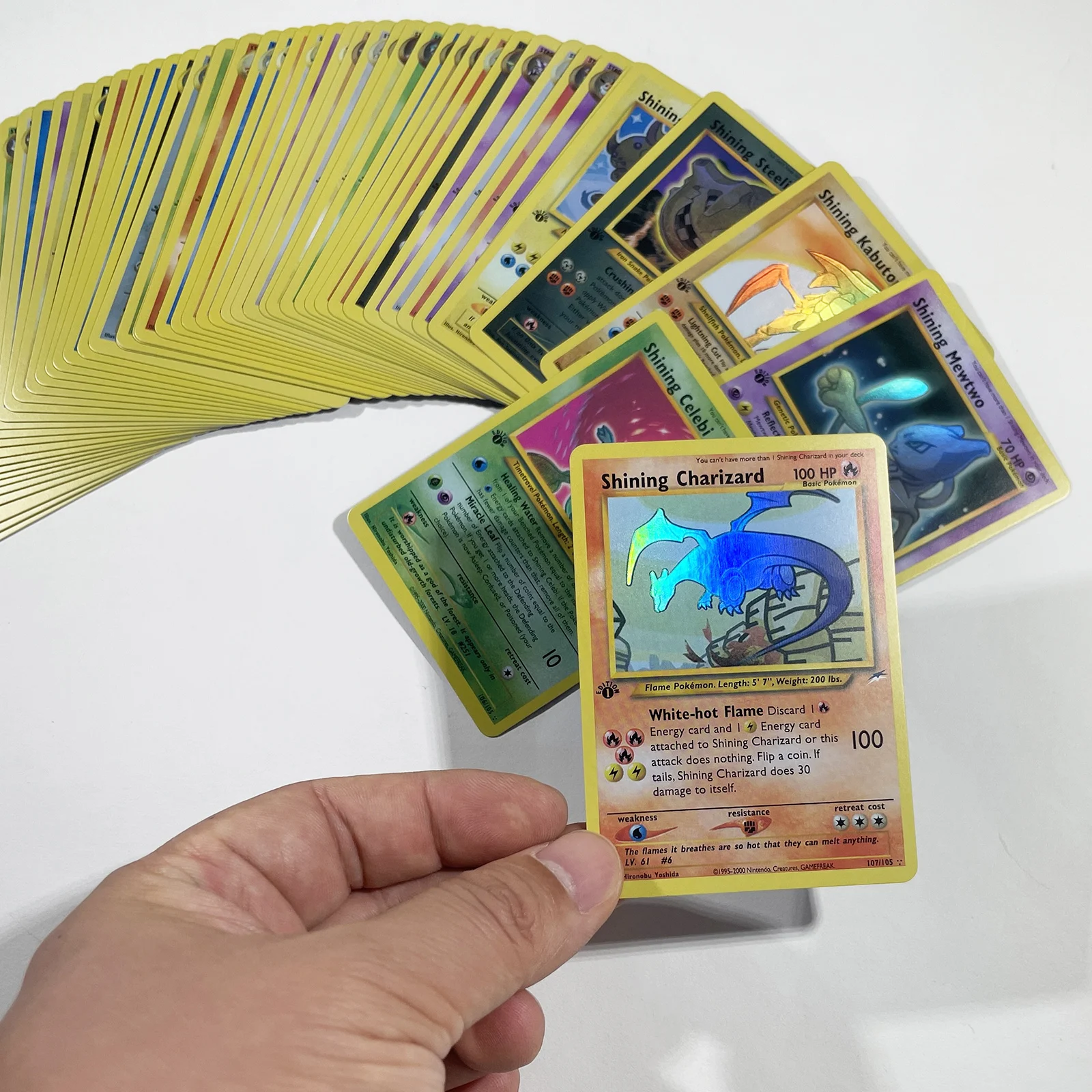 SINGLE Pokemon Cards First Set Classic Base Edition Foil Flash Cards Shining - £7.18 GBP+