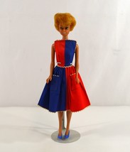 Barbie Bubble Cut Doll Strawberry Blonde 1963 Original w/ Fancy Free Dress - £73.19 GBP