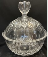 VINTAGE RCR CANDY DISH WITH LID FRENCH CUT 24% LEAD CRYSTAL - £15.65 GBP