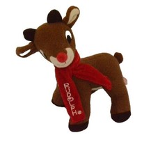 Dan Dee Rudolph the Red Nosed Reindeer Scarf Plush Lovey Stuffed Animal Toy 9&quot; - £10.81 GBP