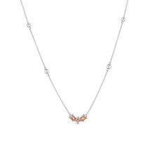 Pink Diamond - Necklace &amp; Pendant 0.69ct Natural Fancy Pink Diamonds 18K Gold - £1,383.80 GBP