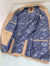 Territory Ahead Sport Coat Blazer Jacket Mens L Beige Two Button Camo Li... - $59.37