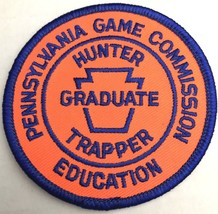 Pennsylvania Game Commission Hunter Trapper Graduate Unused Patch Blaze Orange - £9.44 GBP