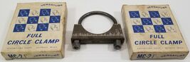 N) Lot of 2 Vintage Versatube Full Circle Clamps Exhaust MC-2 1/4&quot; - €8,43 EUR