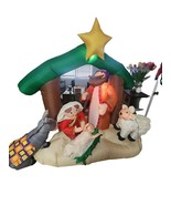 Christmas Gemmy Holiday Living 6 ft Nativity Scene Airblown Inflatable - $68.60 CAD