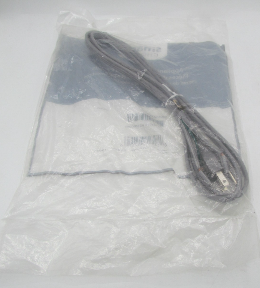 SMART CHOICE- 5304523431, 6ft 13A 105C 16AWG STR CORD By Electrolux, NEW - $6.49