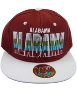 Alabama Men&#39;s Adjustable Snapback Baseball Cap Hat Script Under Brim Cri... - £11.95 GBP