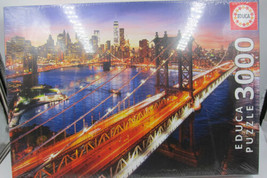 NEW Educa 3000 Piece Jigsaw Puzzle Made in Spain Manhattan at Sunset Sealed - £28.23 GBP