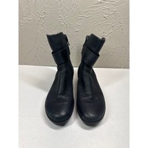 Ecco Skyler HydroMax Black Leather Zip Wedge Ankle Booties Womens Size 7... - $1,302.79 MXN