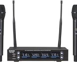 Wireless Microphone System 4-Channel, Uhf Cordless Dynamic Four Mics Set... - $240.99