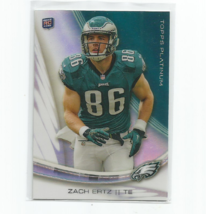 Zach Ertz (Philadelphia Eagles) 2013 Topps Platinum Rookie Card #142 - £7.39 GBP