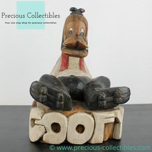 Extremely rare! Goofy wooden statue. Unlicensed. - $450.00