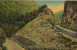 The Entrance, Crawford Notch, White Mountains New Hampshire 1930s Postcard Linen - £3.11 GBP