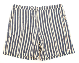 Solid &amp; Striped Blue &amp; Cream The Boardshort Zip Fly Swim Shorts Trunks M... - £59.48 GBP