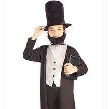 Abraham Lincoln Childs Dress Up Halloween Costume Size Small 4-6 NEW - $238.31 MXN