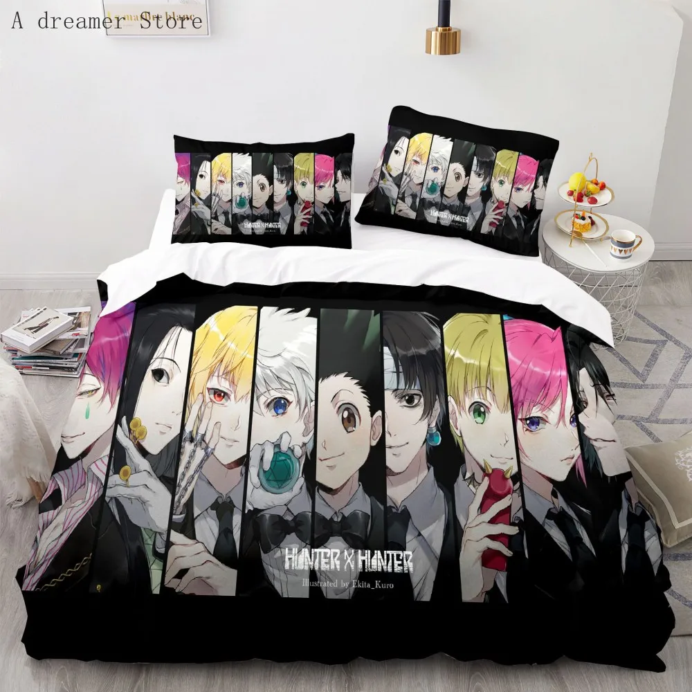 3d Hunter X Hunter Bedding Set Twin Full Queen Size Anime Bed Set Childr... - $47.50+