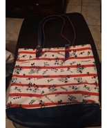 Mickey Mouse And Minnie Mouse Tote Purse Love Handbag Disney Parks Zippers - $36.53