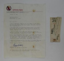 Gene Autry PREPRINT Signed 8.5x11 Letter California Angels Stationery &amp; ... - £39.46 GBP