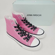 Jenn Ardor JA Sport Women&#39;s Sneakers Sz 6 M Pink Canvas High Top - $30.87