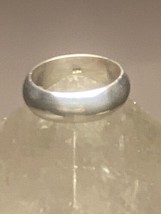 Plain ring wedding band size 5 pinky sterling silver  R - £30.36 GBP