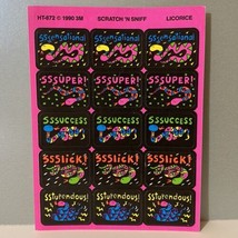 Vintage 3M Snakes Scratch ‘N Sniff Licorice Reward Stickers - £11.72 GBP