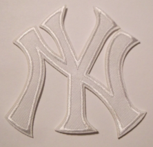 New York Yankees NY Embroidered PATCH~3 1/2&quot; x 3&quot;~Iron On~MLB~FREE US Mail - $4.85