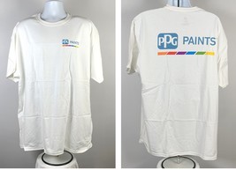 New PPG Paints Pittsburgh Plate Glass T Shirt Mens 2XL White 100% cotton - £19.74 GBP