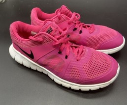 642758-600 Pre-Owned 2014 Flex  RN Vivid Pink-White Size 1.5Y GREAT - $19.79